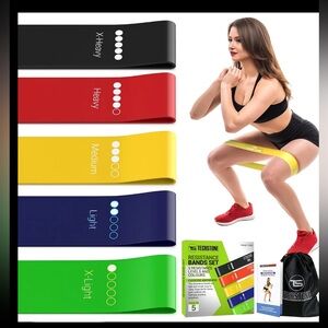 Techstone Resistance Loop Bands Set - Multicolor Workout Bands